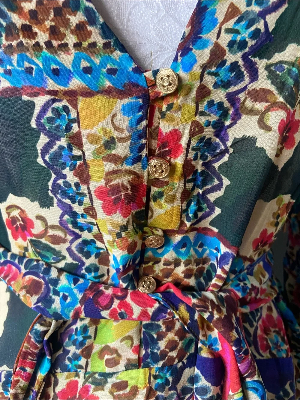 Zara patchwork bohemian dress - Picture 4 of 10